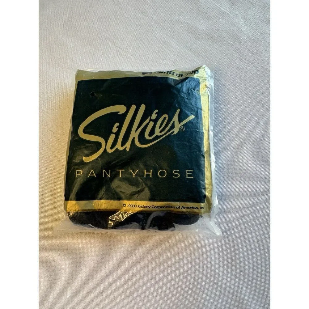 Nylon Pantyhose Lot Of Two Vintage Scuptz Silkies‎ X-Tall